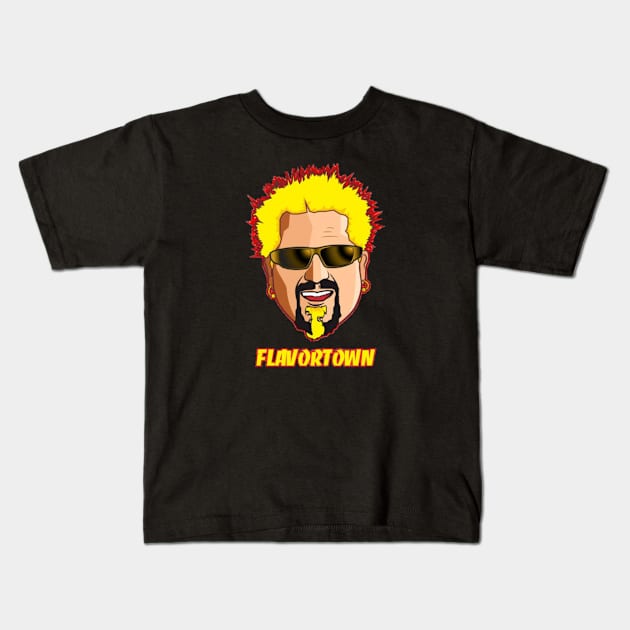 Guy fieri//Vintage for fans Kids T-Shirt by DetikWaktu